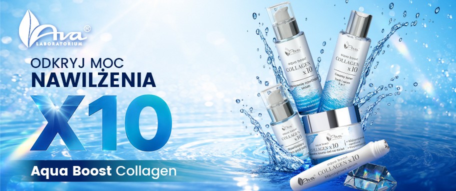 Arykuł banner - Aqua Boost Collagen x10 od AVA Laboratorium &ndash; nowoczesna pielęgnacja inspirowana technologią Collagen Banking