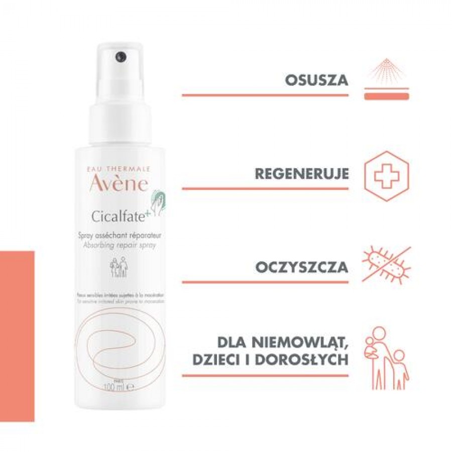 Miniaturka artykułu - #0 AVENE CICALFATE+ Osuszający spray, 100ml