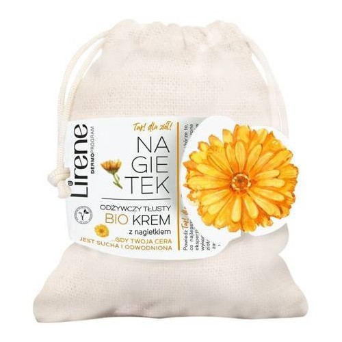 Miniaturka artykułu - #0 LIRENE Odżywczy tłusty bio-krem z nagietkiem, 50ml