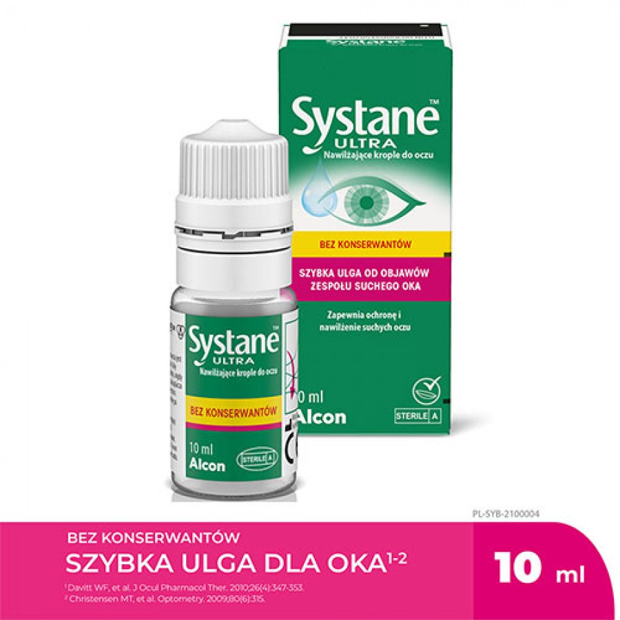 Miniaturka artykułu - #0 SYSTANE ULTRA Nawilżające krople do oczu, 10 ml