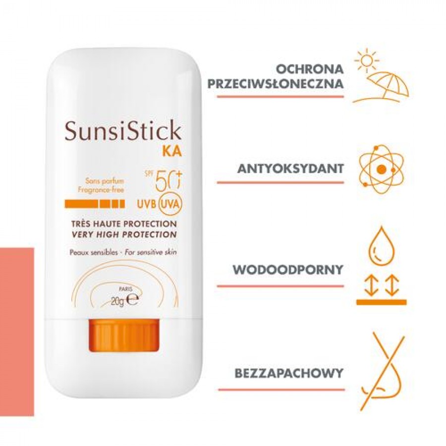 Miniaturka artykułu - #0 AVENE SunsiStick KA SPF 50+, 20g