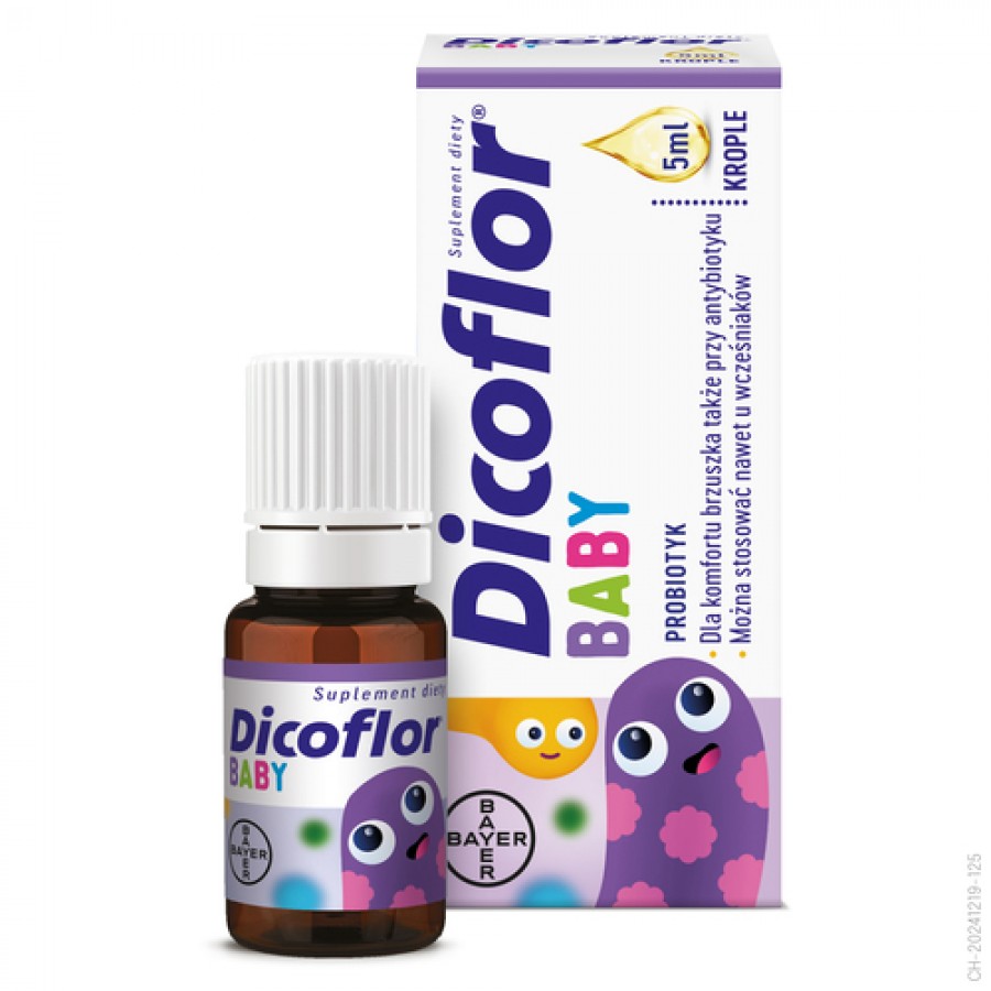 Miniaturka artykułu - #0 Zestaw BEPANTHEN Baby Maść ochronna, 100 g + DICOFLOR krople dla niemowląt i dzieci, 5ml