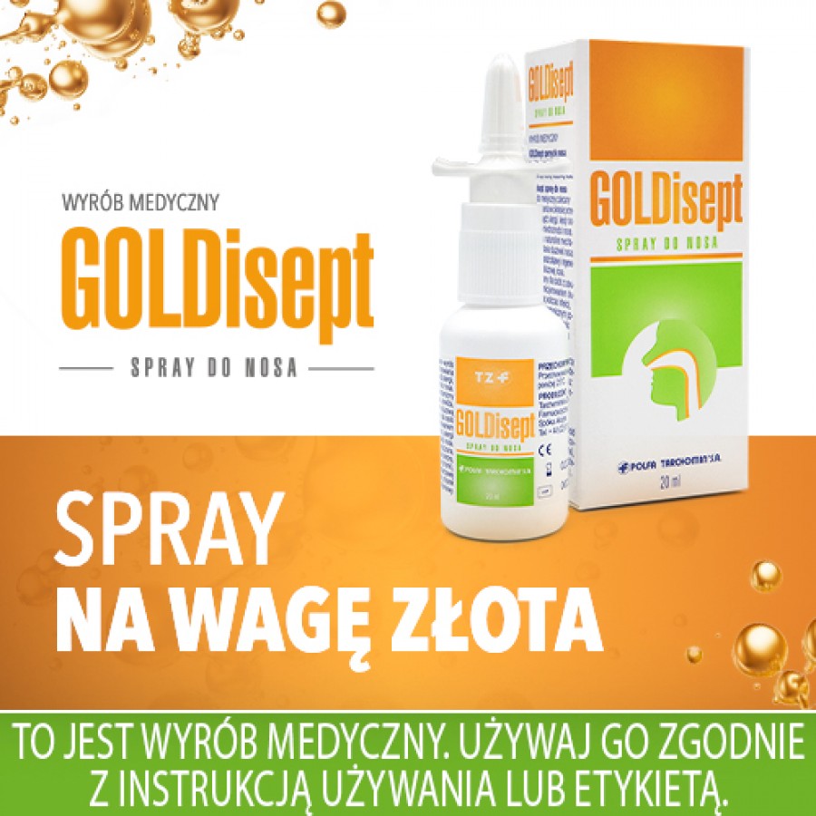 Miniaturka artykułu - #0 GOLDISEPT spray do nosa, 20ml 
