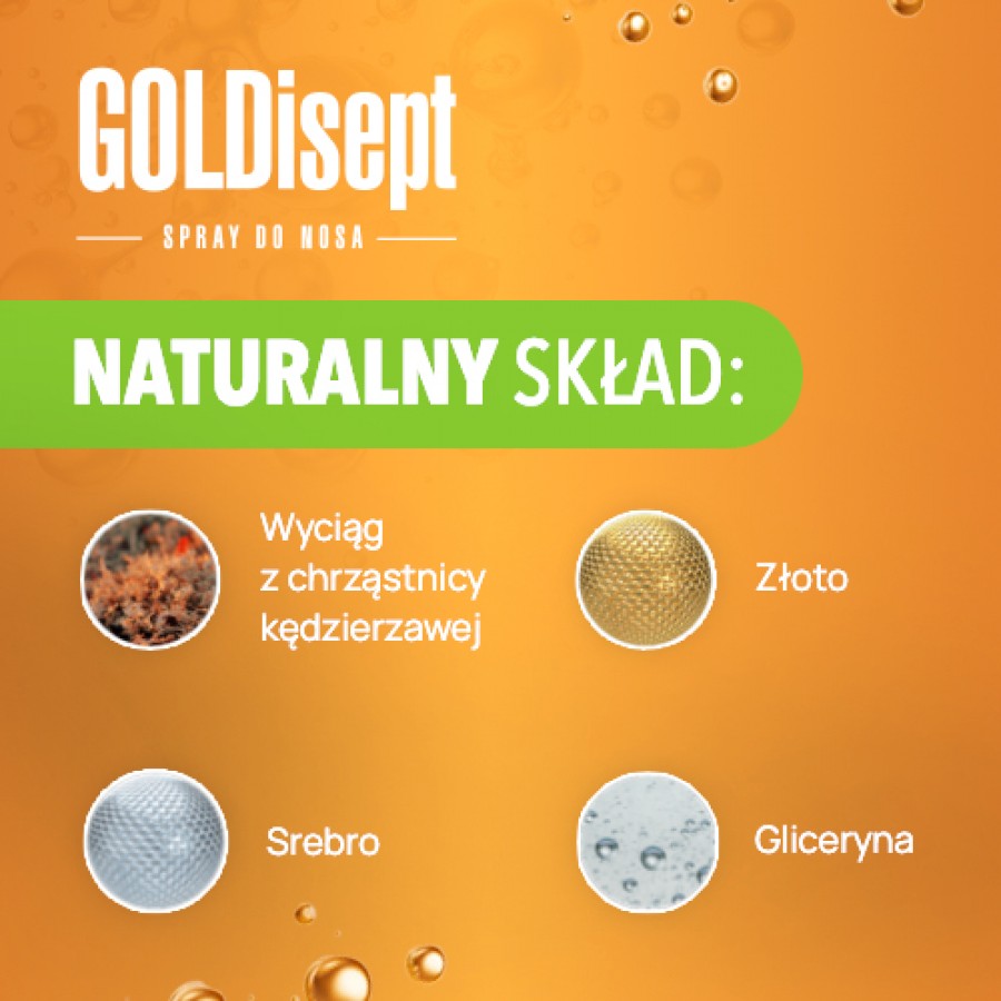 Zdjęcie produktu - 2 GOLDISEPT spray do nosa, 20ml 