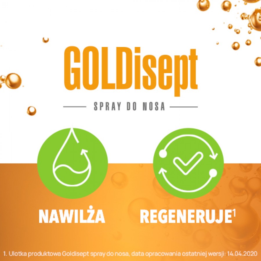Zdjęcie produktu - 3 GOLDISEPT spray do nosa, 20ml 