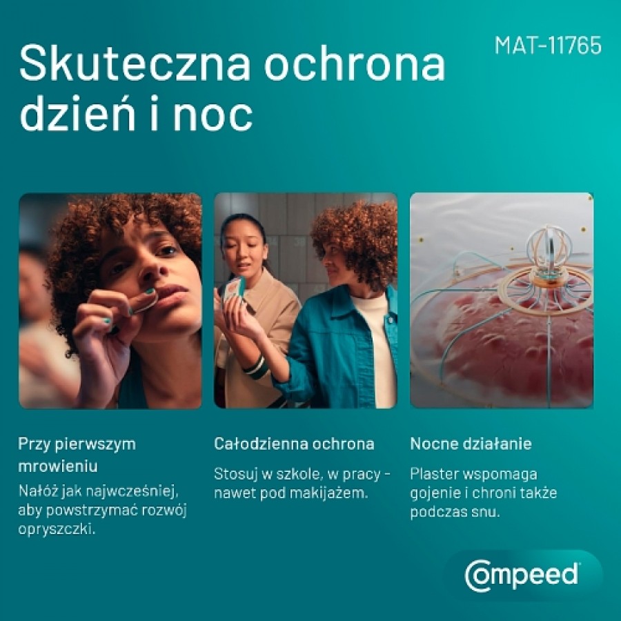 Zdjęcie produktu - 2 Compeed Dyskretny plaster na opryszczkę, 15 szt.