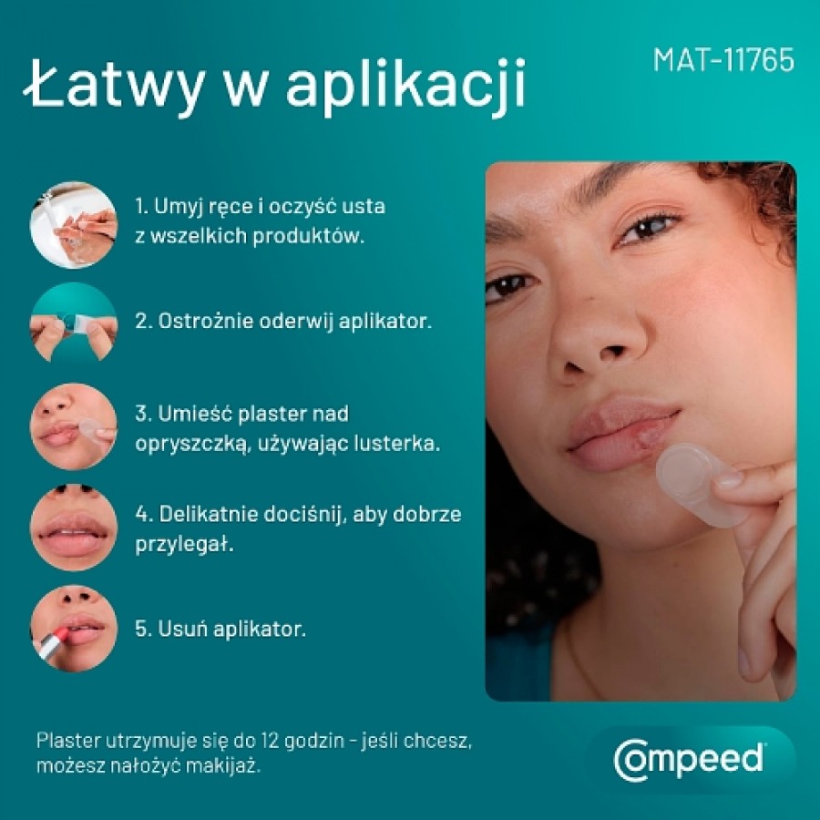 Zdjęcie produktu - 4 Compeed Dyskretny plaster na opryszczkę, 15 szt.