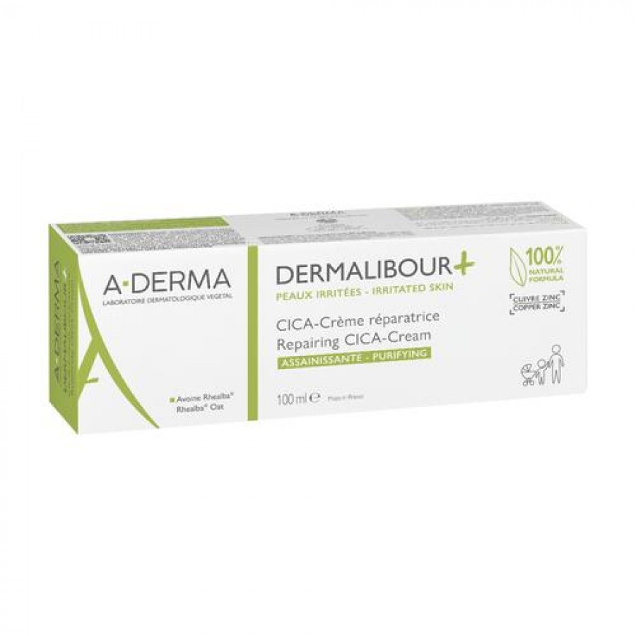 Miniaturka artykułu - #0 A-DERMA DERMALIBOUR+ CICA Krem regenerujący, 100ml