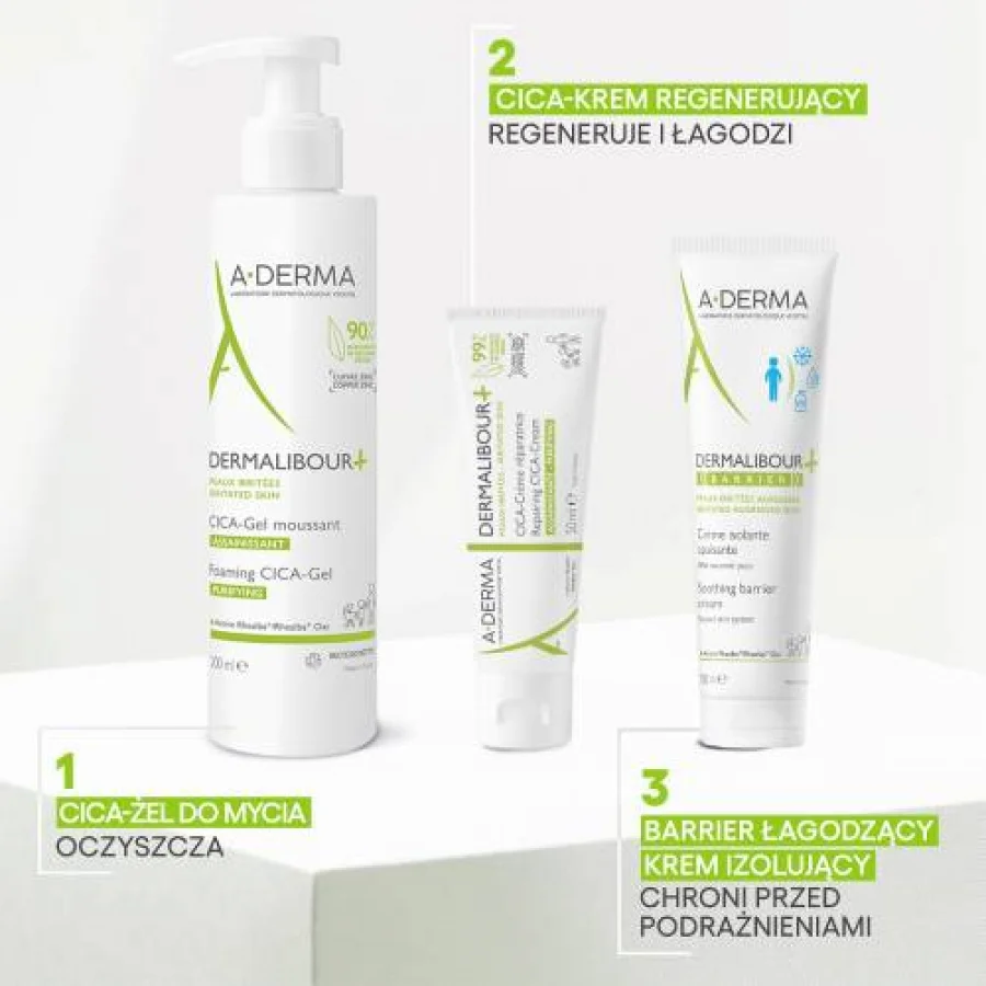 #5 – A-DERMA DERMALIBOUR+ CICA Krem regenerujący, 50ml