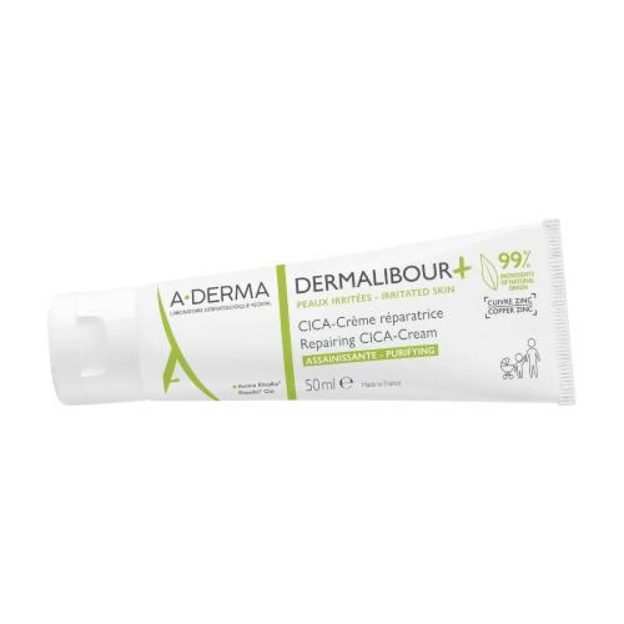 #6 – A-DERMA DERMALIBOUR+ CICA Krem regenerujący, 50ml