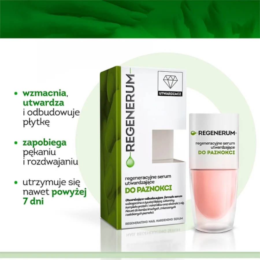 #1 – REGENERUM Regenerujące serum utwardzające do paznokci, 8 ml