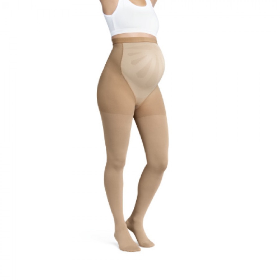 Miniaturka artykułu - #0 JOBST MATERNITY OPAQUE rajstopy uciskowe CCL1 karmelowy, rozmiar 6 ZP