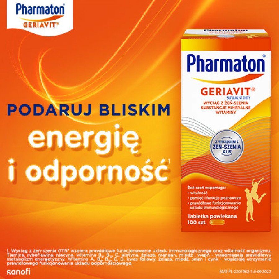 Miniaturka artykułu - #0 Zestaw 2x Pharmaton Geriavit, 100 tabletek
