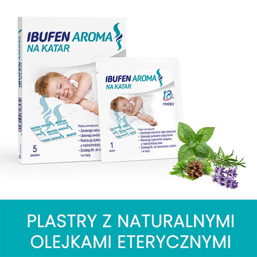 Miniaturka artykułu - #0 Ibufen Aroma na katar, 5 plastr&oacute;w ADR