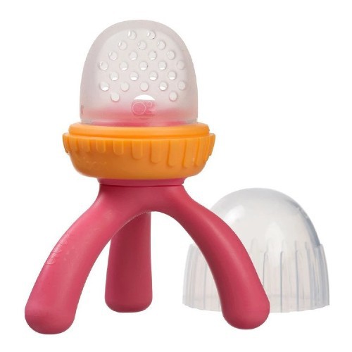 Miniaturka artykułu - #0 B.BOX Gryzak silikonowy do podawania pokarmu Strawberry Shake, 1 sztuka