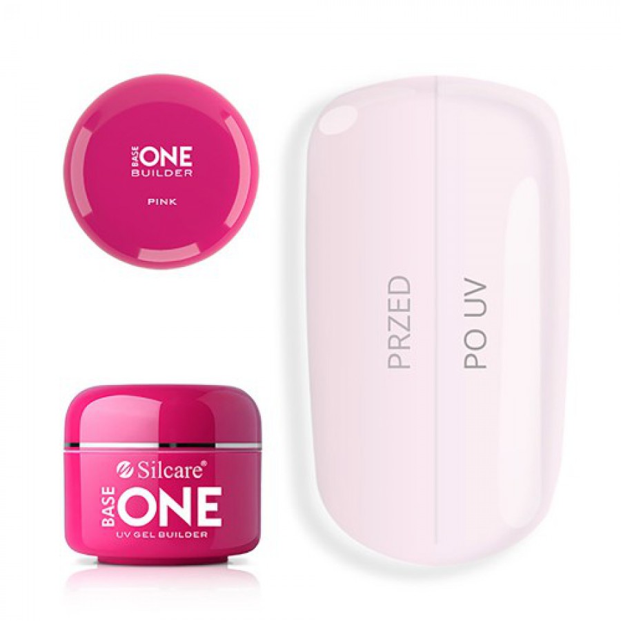 Miniaturka artykułu - #0 SILCARE Base One Builder Żel budujący Pink, 50g
