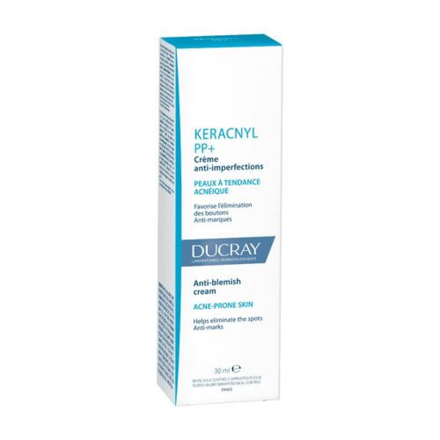 Miniaturka artykułu - #0 DUCRAY KERACNYL PP+ Krem przeciw niedoskonałościom, sk&oacute;ra trądzikowa, 30 ml