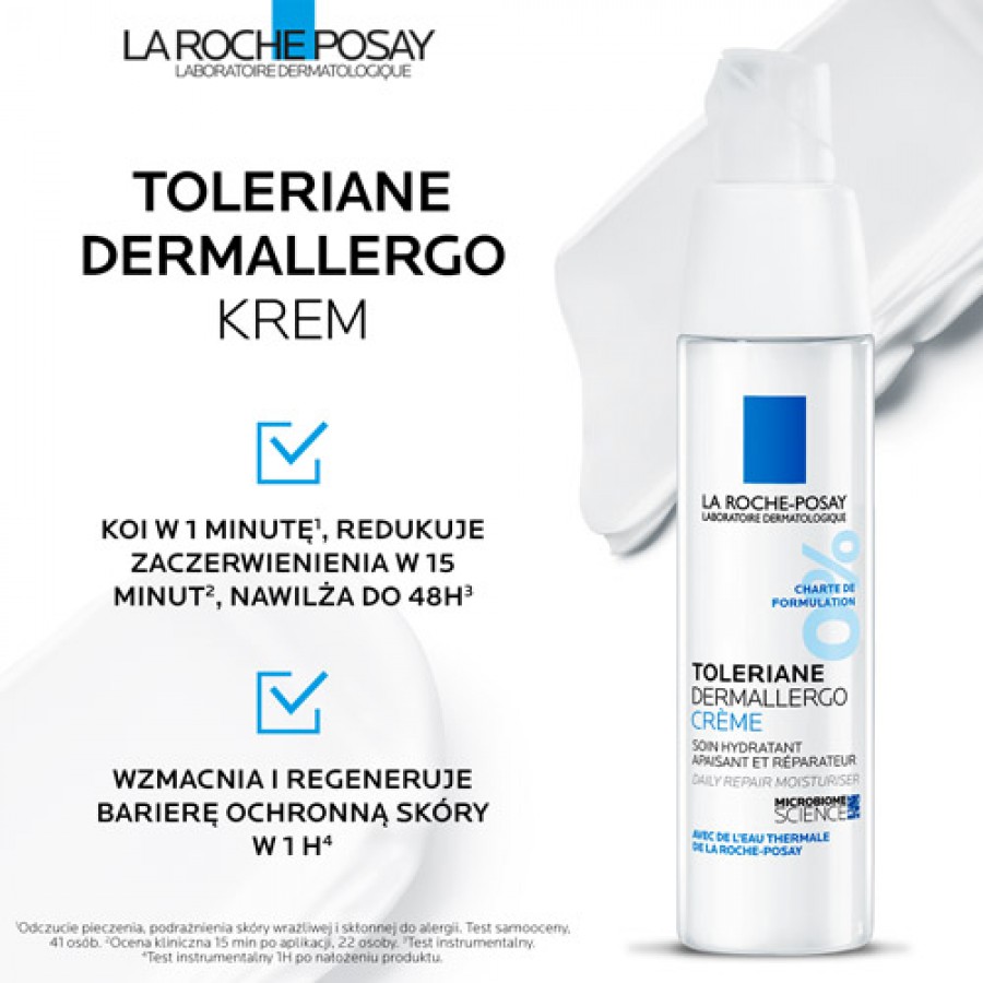 Zdjęcie produktu - 2 LA ROCHE-POSAY Toleriane Dermallergo Krem, 40ml	
