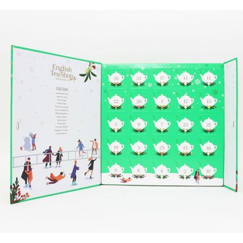 Miniaturka artykułu - #0 English Tea Kalendarz adwentowy Green, 25 piramidek
