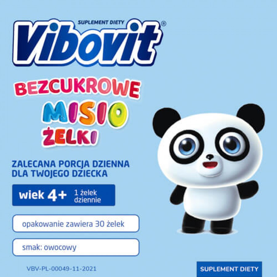 Miniaturka artykułu - #1 Vibovit Bezcukrowe Misio Żelki, 30żelek