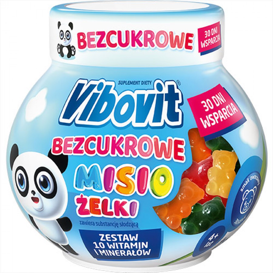 Zdjęcie produktu - 4 Vibovit Bezcukrowe Misio Żelki, 30żelek