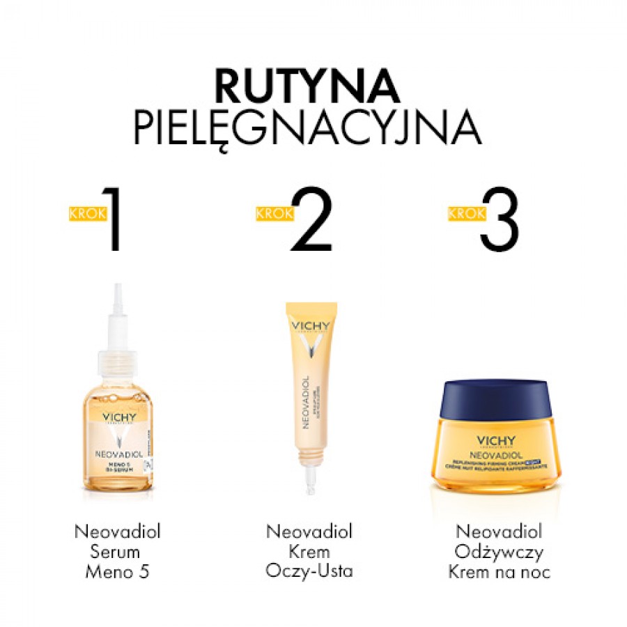 Zdjęcie produktu - 3 Vichy Neovadiol Magistral Odżywczy, modelujący owal twarzy krem na noc, 50 ml