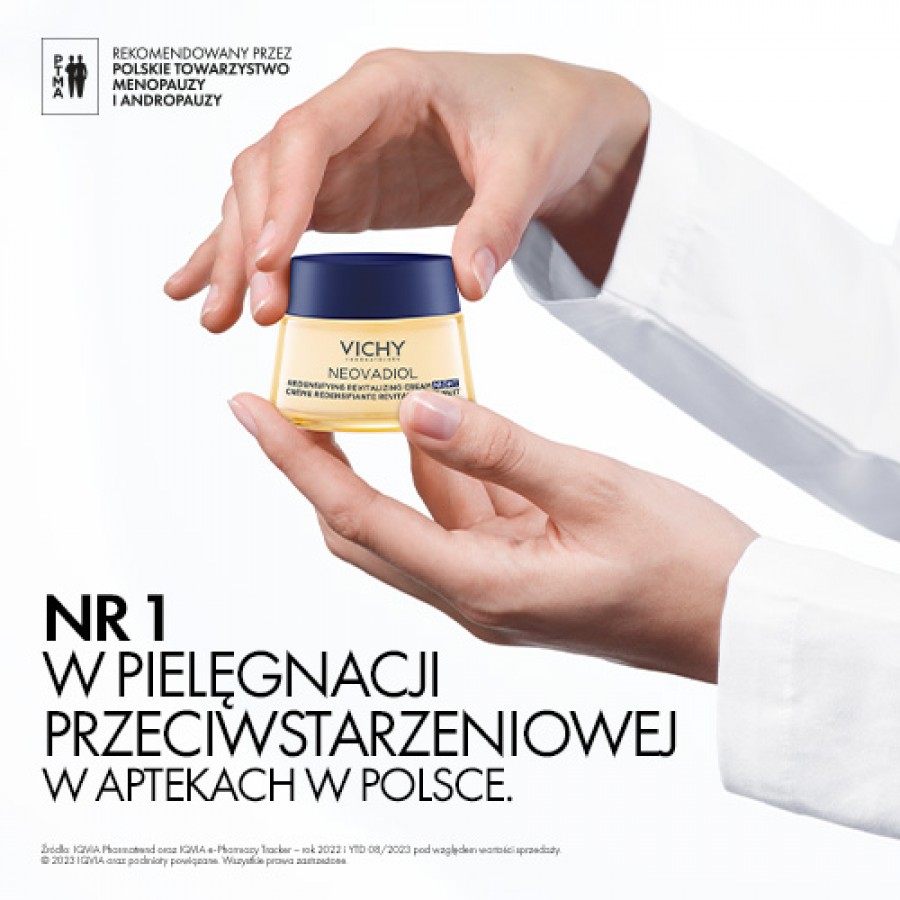 Zdjęcie produktu - 2 VICHY NEOVADIOL PERI-MENOPAUSE Ujędrniający krem na noc przywracający gęstość, 50ml