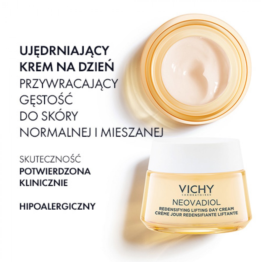 Miniaturka artykułu - #0 VICHY NEOVADIOL PERI-MENOPAUSE Ujędrniający krem na dzień przywracający gęstość - sk&oacute;ra normalna i mieszana, 50ml