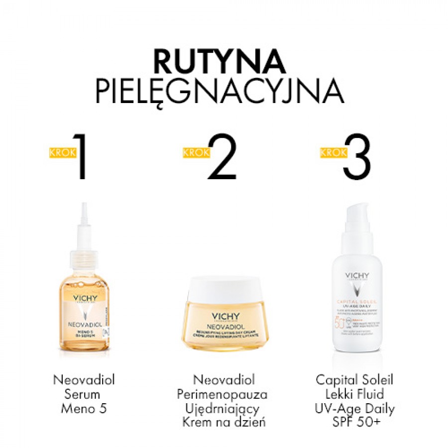 Zdjęcie produktu - 3 VICHY NEOVADIOL PERI-MENOPAUSE Ujędrniający krem na dzień przywracający gęstość - sk&oacute;ra sucha, 50ml