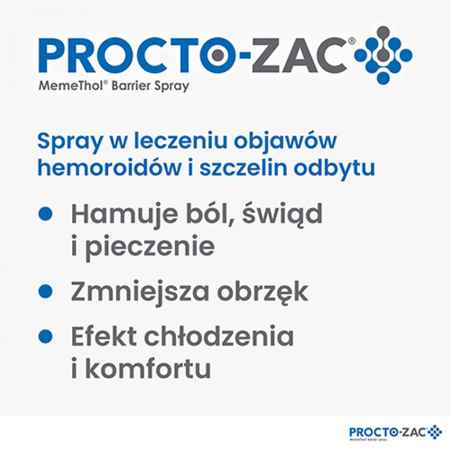Zdjęcie produktu - 0 Procto-Zac MemeThol Barrier Spray, 10ml