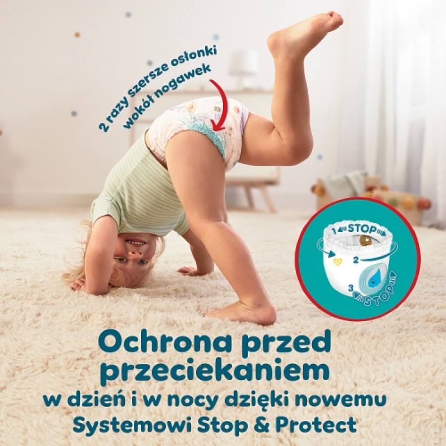 Miniaturka artykułu - #0 Pampers Pants Active Baby 3 Pieluchomajtki 6-11 kg, 62 szt.