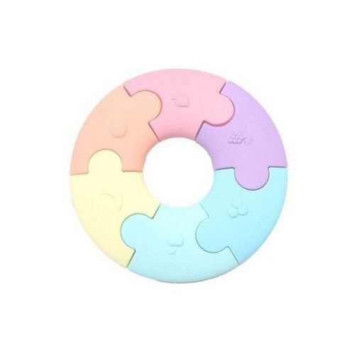 Zdjęcie produktu - 0 Jellystone Designs Pierwsze puzzle sensoryczne pastelowe k&oacute;łko, 1opak.