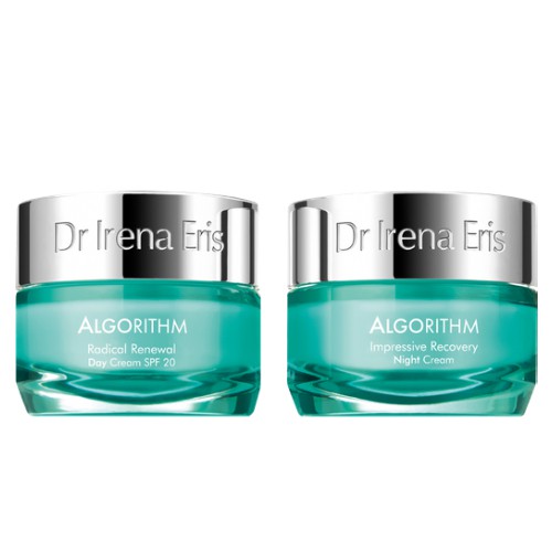 Miniaturka artykułu - #0 DR IRENA ERIS ALGORITHM Zestaw Krem przeciwzmarszczkowy na dzień SPF20, 50ml + Regenerujący krem na noc, 50ml