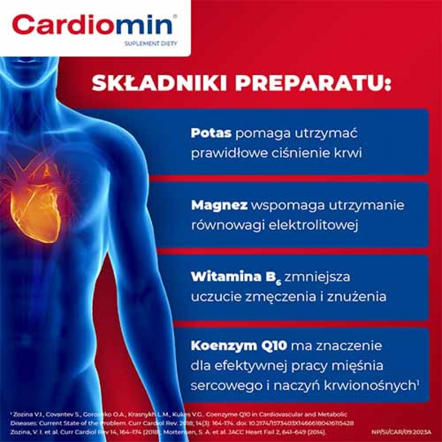 Miniaturka artykułu - #1 CARDIOMIN, 60 tabl.