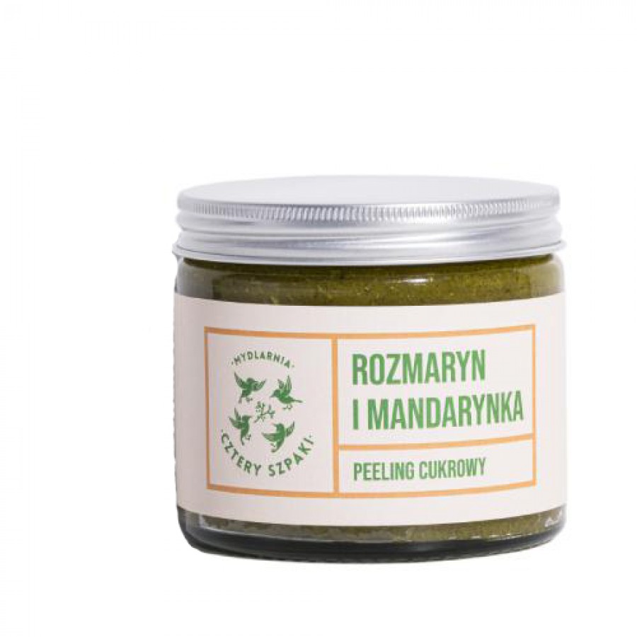 Miniaturka artykułu - #0 CZTERY SZPAKI (4szpaki) Peeling do ciała Rozmaryn i Mandarynka, 250ml