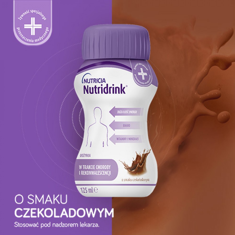 Miniaturka artykułu - #0 Zestaw 4x Nutridrink czekoladowy, 4x125ml