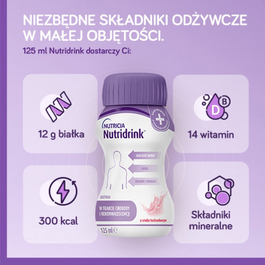 Zdjęcie produktu - 3 Zestaw 4x Nutridrink czekoladowy, 4x125ml