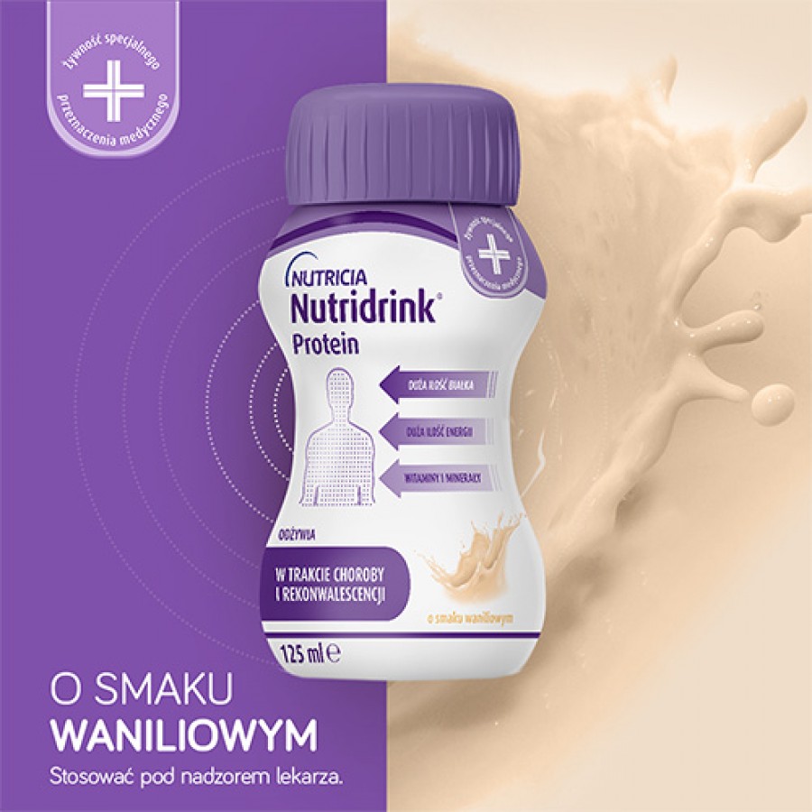 Miniaturka artykułu - #0 Zestaw 4x Nutridrink Protein wanilia, 4x125ml