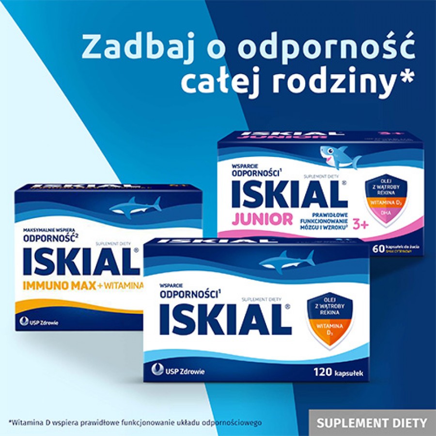 Zdjęcie produktu - 4 Iskial Immuno Max + Cynk, 120kaps.