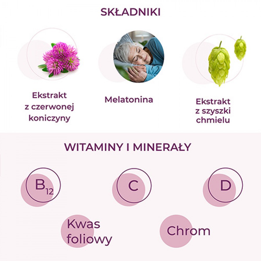Zdjęcie produktu - 2 Jasnum, 30 kaps. na dzień + 30 kaps. na noc - suplement diety dla kobiet w okresie menopauzy