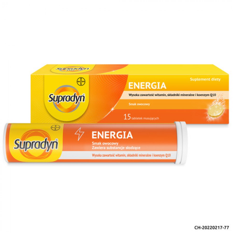 Miniaturka artykułu - #0 Supradyn Energia,15 tab. musujących