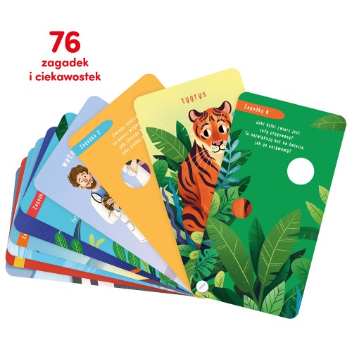 Miniaturka artykułu - #0 CzuCzu Zagadki z dziurką dla dzieci 4m+ zwierzęta, 76 element&oacute;w