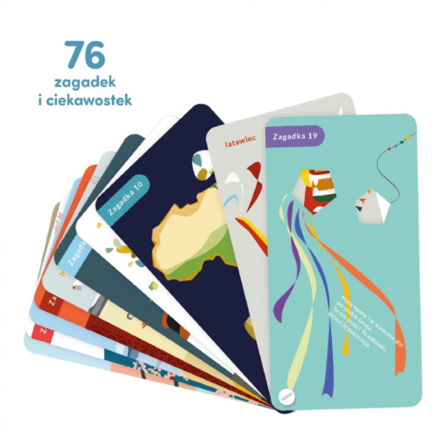 Miniaturka artykułu - #0 CzuCzu Zagadki z dziurką dla dzieci 5m+ świat, 76 element&oacute;w