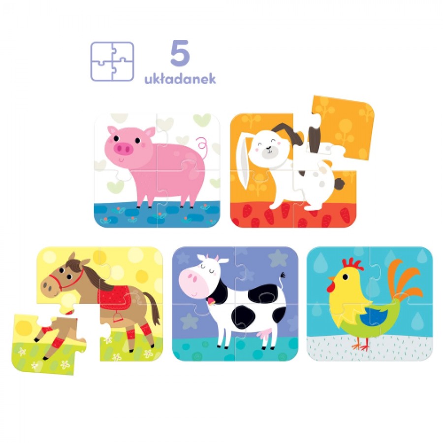 Miniaturka artykułu - #0 CzuCzu Pierwsze puzzle Układam zwierzątka 2+
