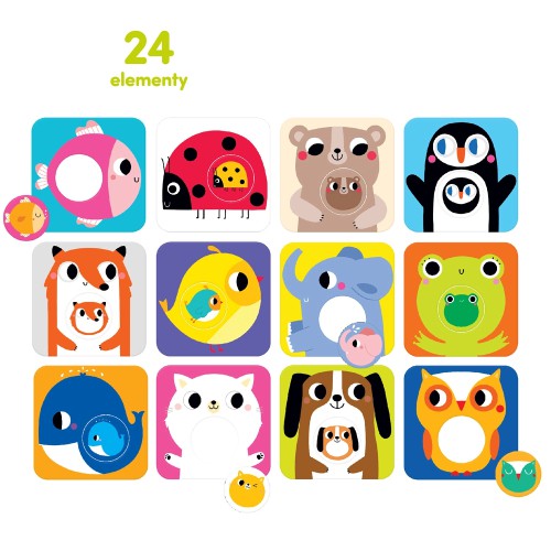 Miniaturka artykułu - #0 CzuCzu Puzzle z dziurką Maluchy 18m+