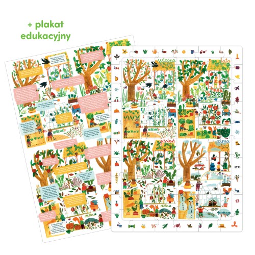 Miniaturka artykułu - #0 CzuCzu Puzzle obserwacyjne Pory roku dla dzieci 4+