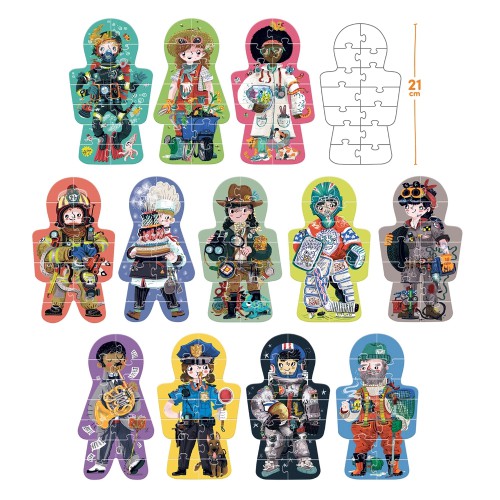 Miniaturka artykułu - #0 CzuCzu Poznaję zawody Puzzle dla dzieci 4+