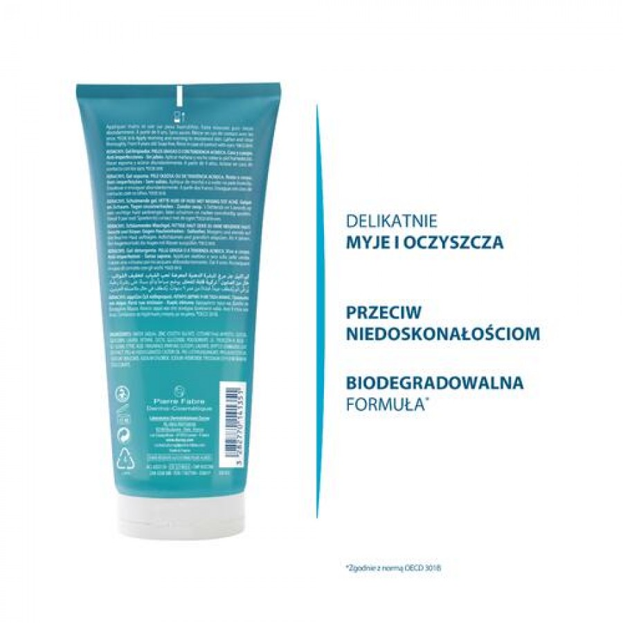 Miniaturka artykułu - #1 DUCRAY KERACNYL Żel oczyszczający do twarzy i ciała, 200ml