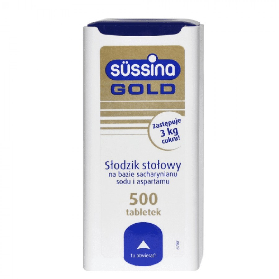 Miniaturka artykułu - #0 Słodzik Sussina Gold, 500 tabletek