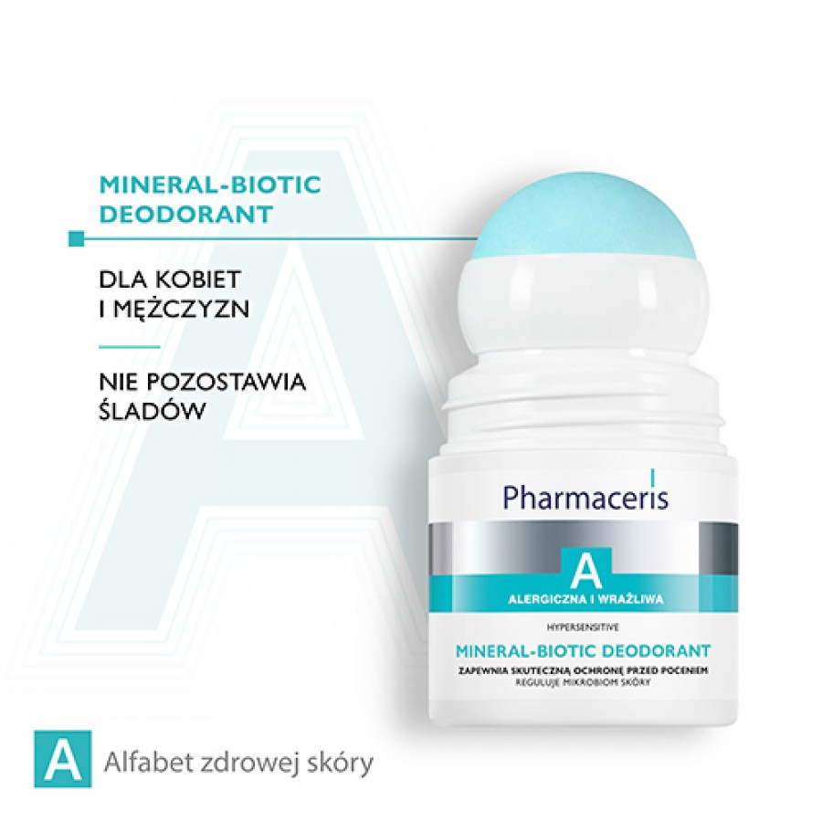 Miniaturka artykułu - #1 PHARMACERIS A MINERAL-BIOTIC Dezodorant, 50ml